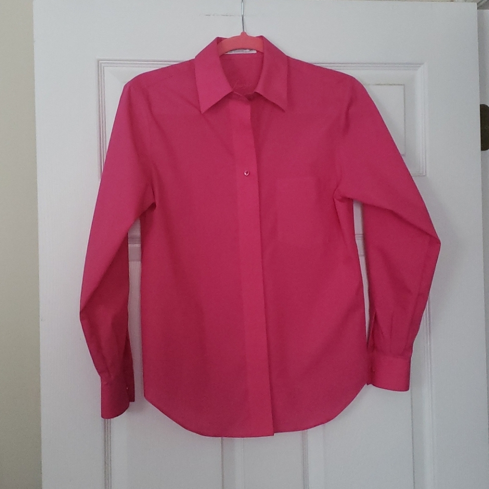 4P pink foxcroft button down